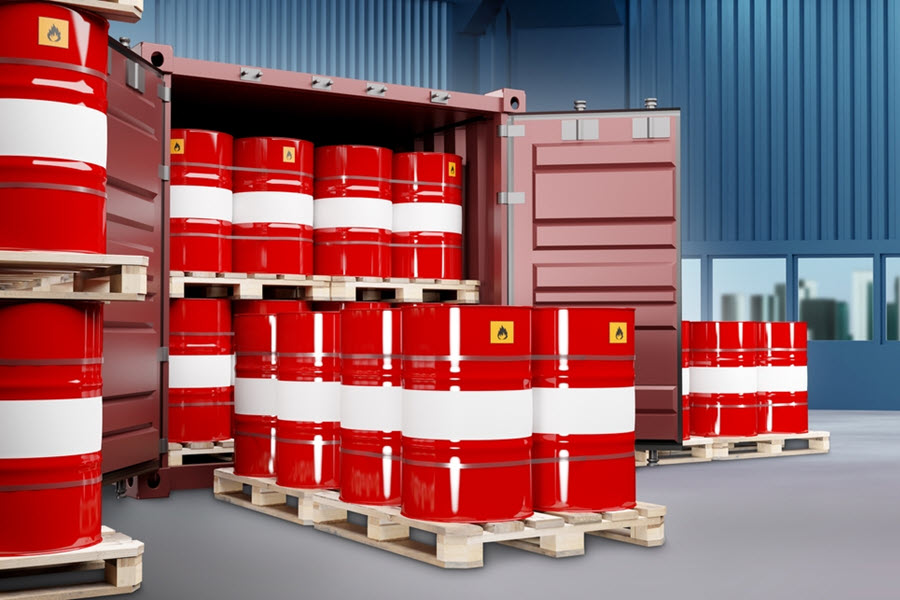 Dangerous Goods logistics photograph